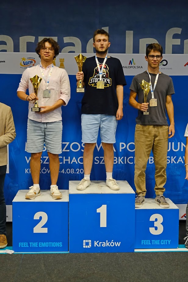 Iwo Korolczuk na najwyższym stopniu podium autor Przemysław Tryburski