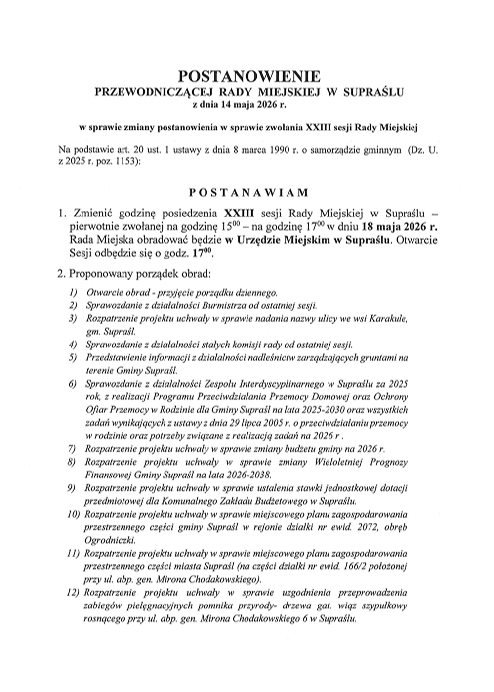 POSTANOWIENIE23A